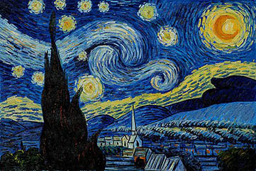 ونسان ون گوگ - شب پر ستاره